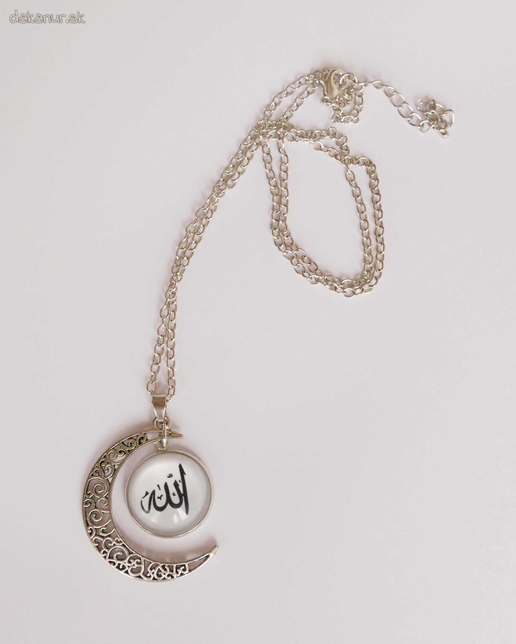 Dámsky islamský náhrdelník mesiac