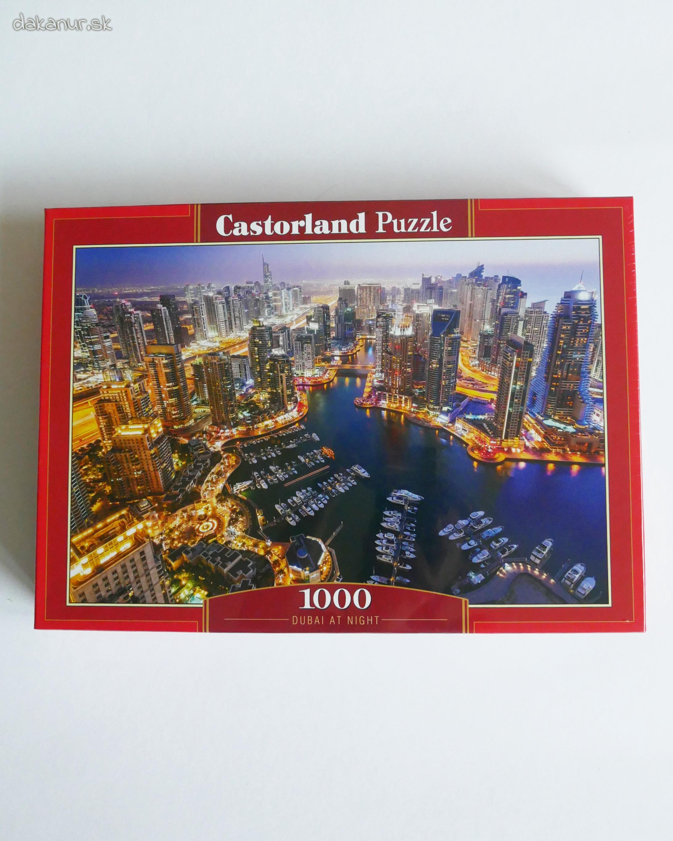 Puzzle Dubaj v noci, 1000 dielikov