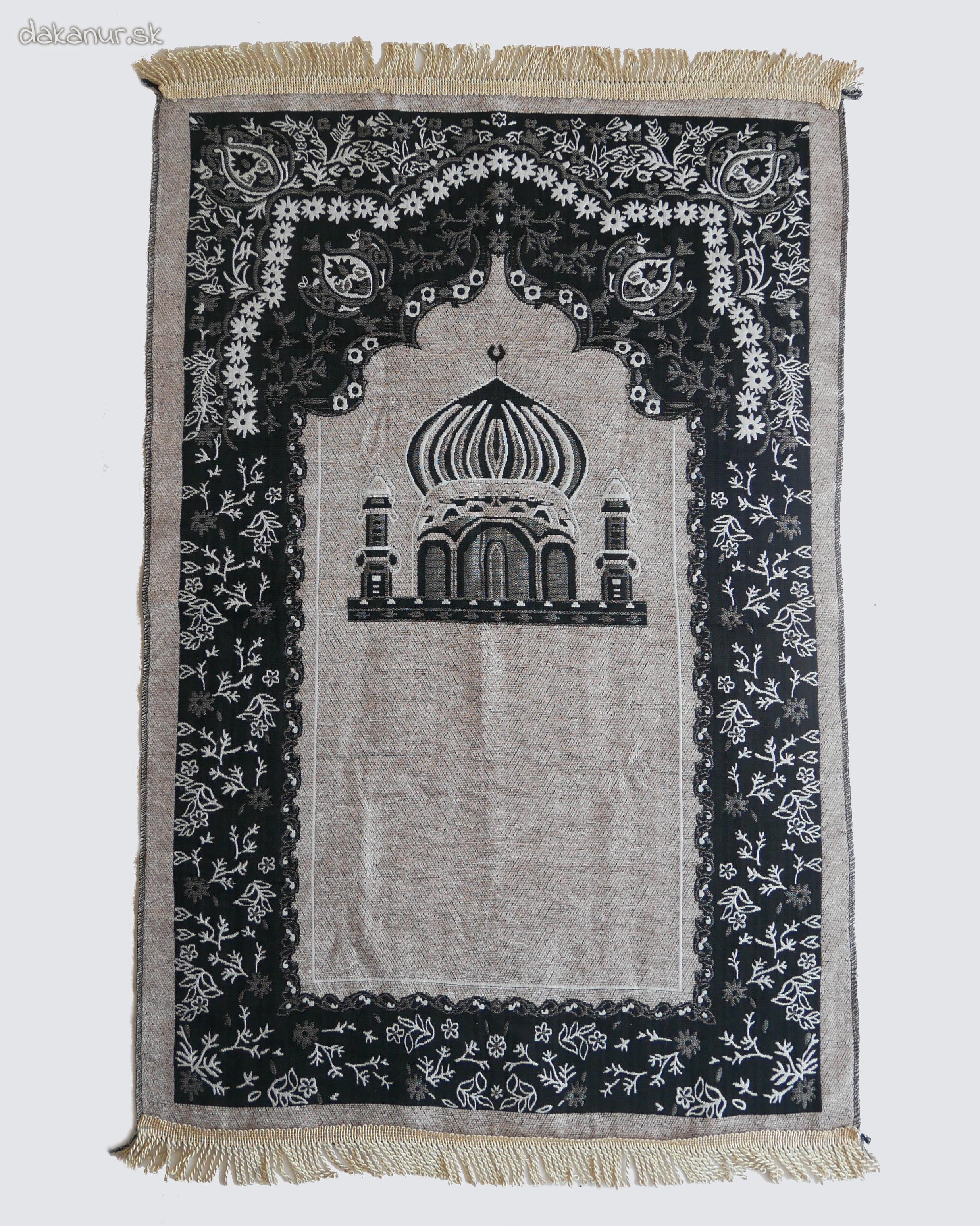 Béžový modlitebný koberček mešita