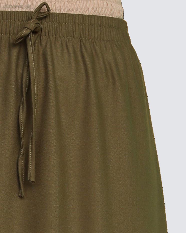 Olivovo zelená dlhá sukňa