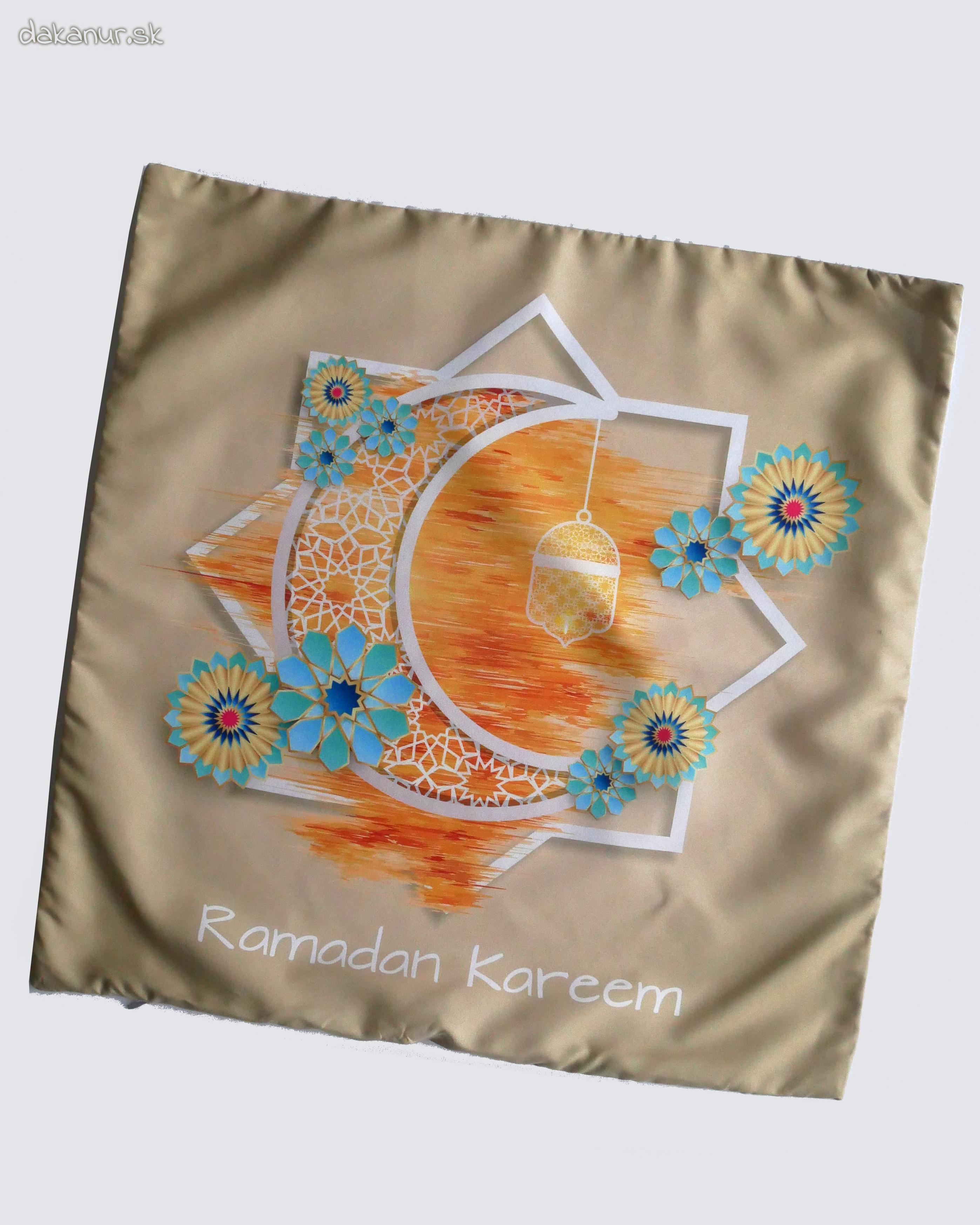 Obliečka Ramadan Kareem béžová