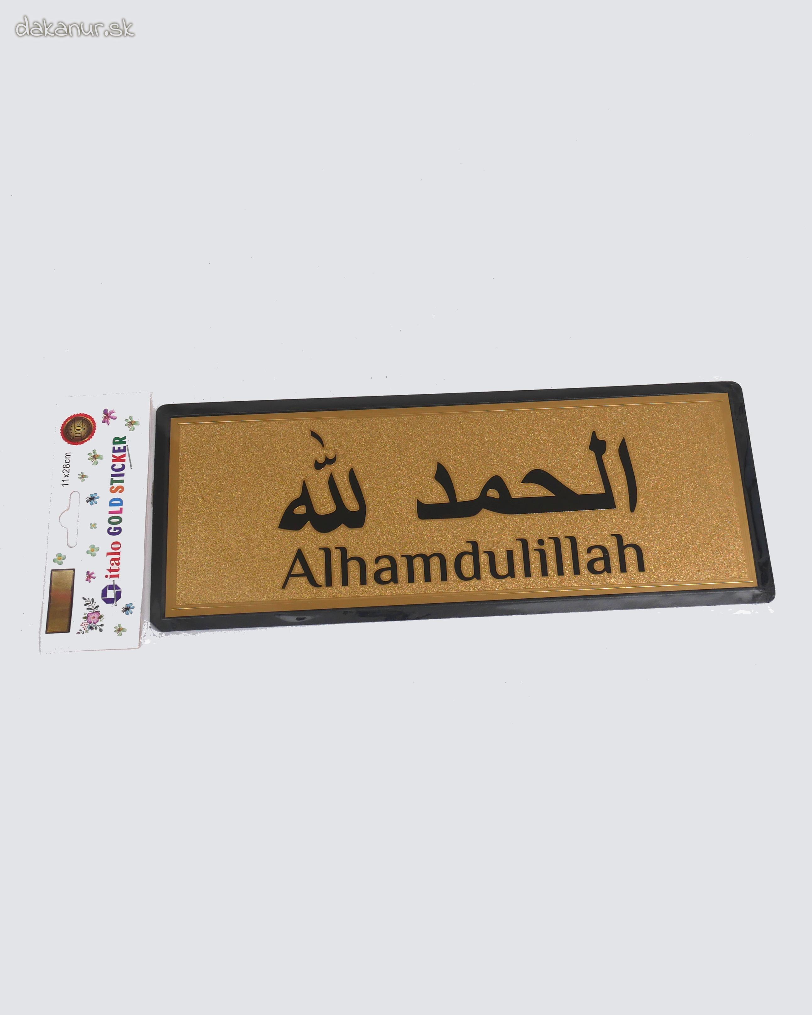 Dekoračná nálepka Alhamdullilah kaligrafia