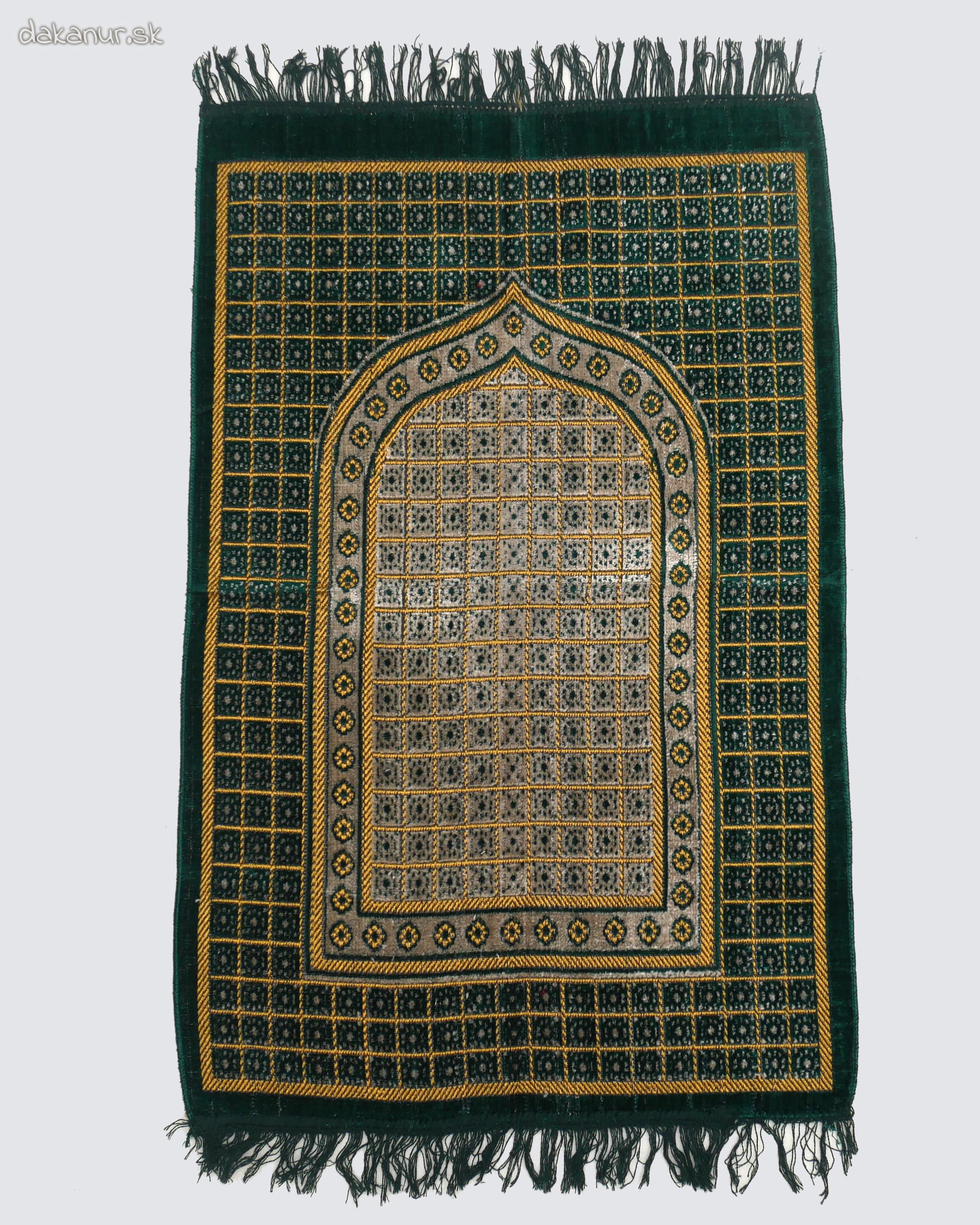 Zelený modlitebný koberec 