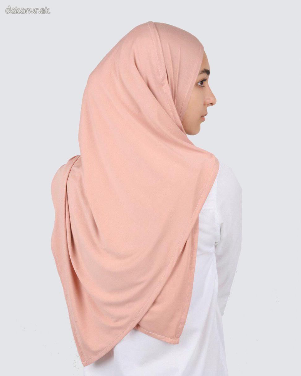 Hijáb simple wear ružovkastý