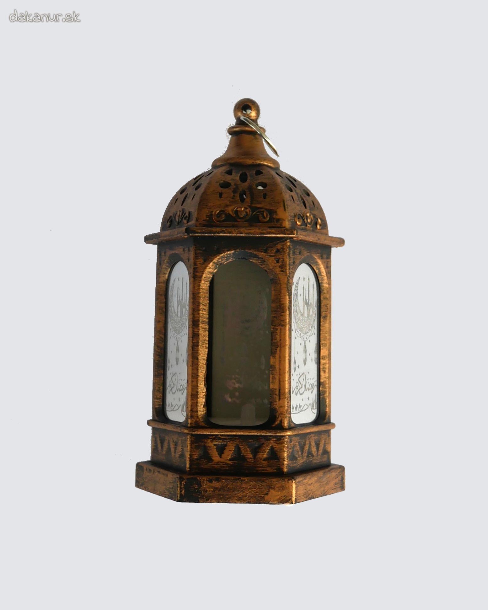 Ramadánový, Eidový lampášik, bez 3 skiel, poškodený kus