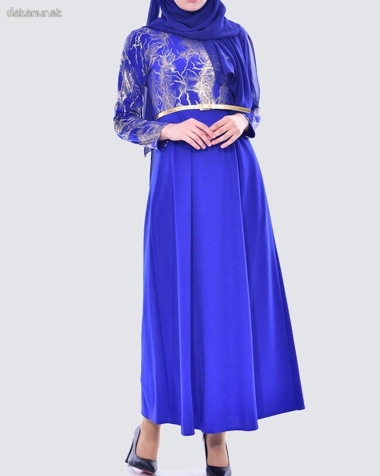 Kráľovsky modré šaty, blesky