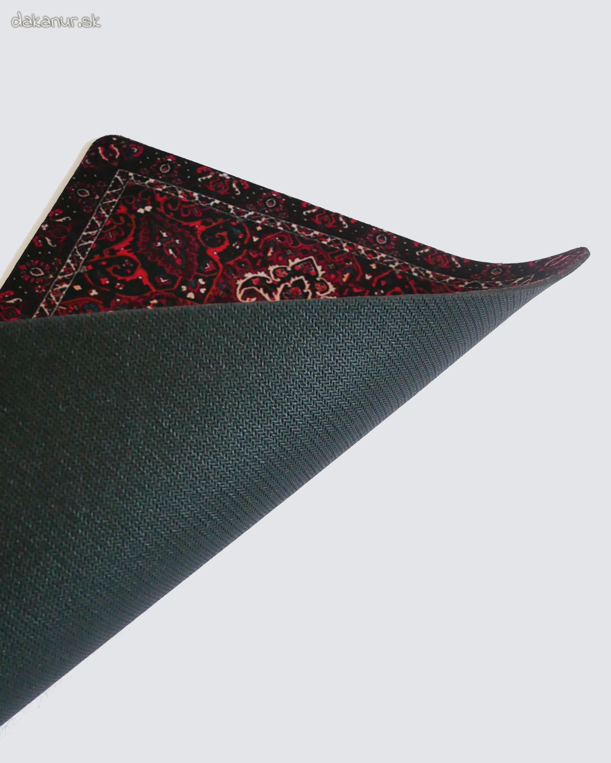 Podložka pod myš tmavočervený orientálny perzský koberec
