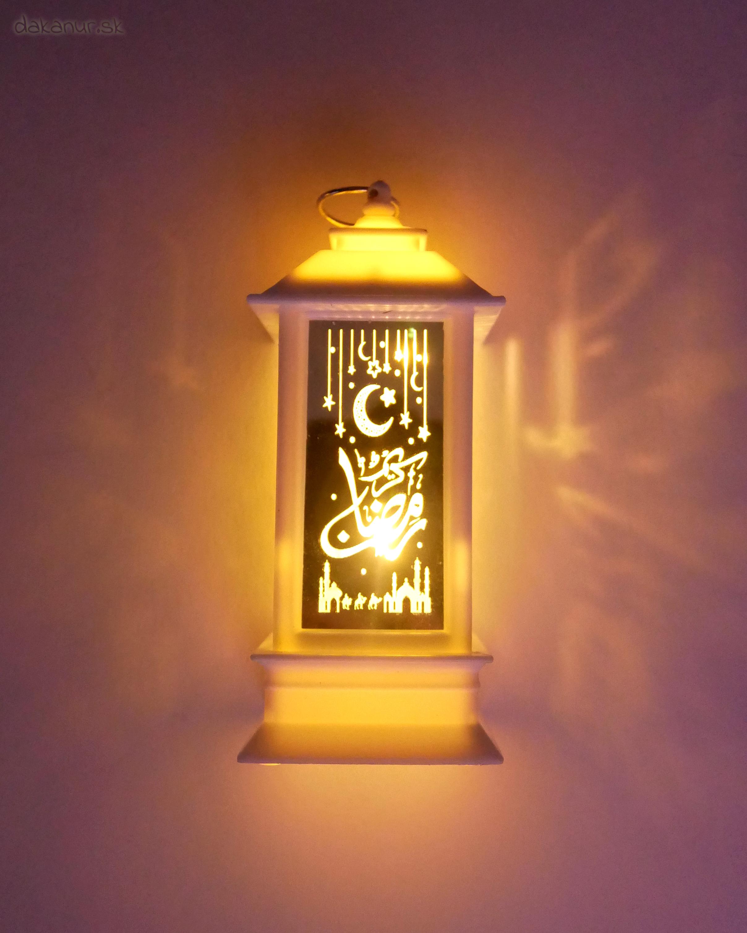 Ramadánový lampášik malý biely