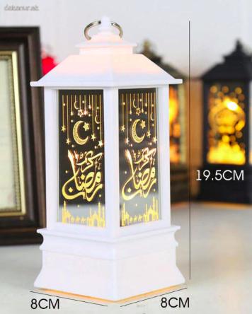 Veľký biely ramadánový lampáš