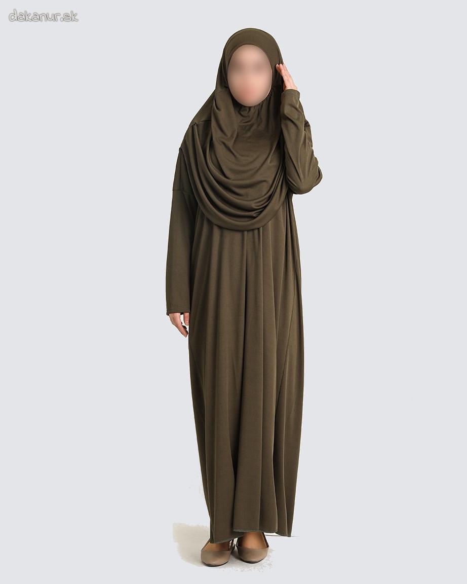 Olivovozelené, khaki modlitebné šaty