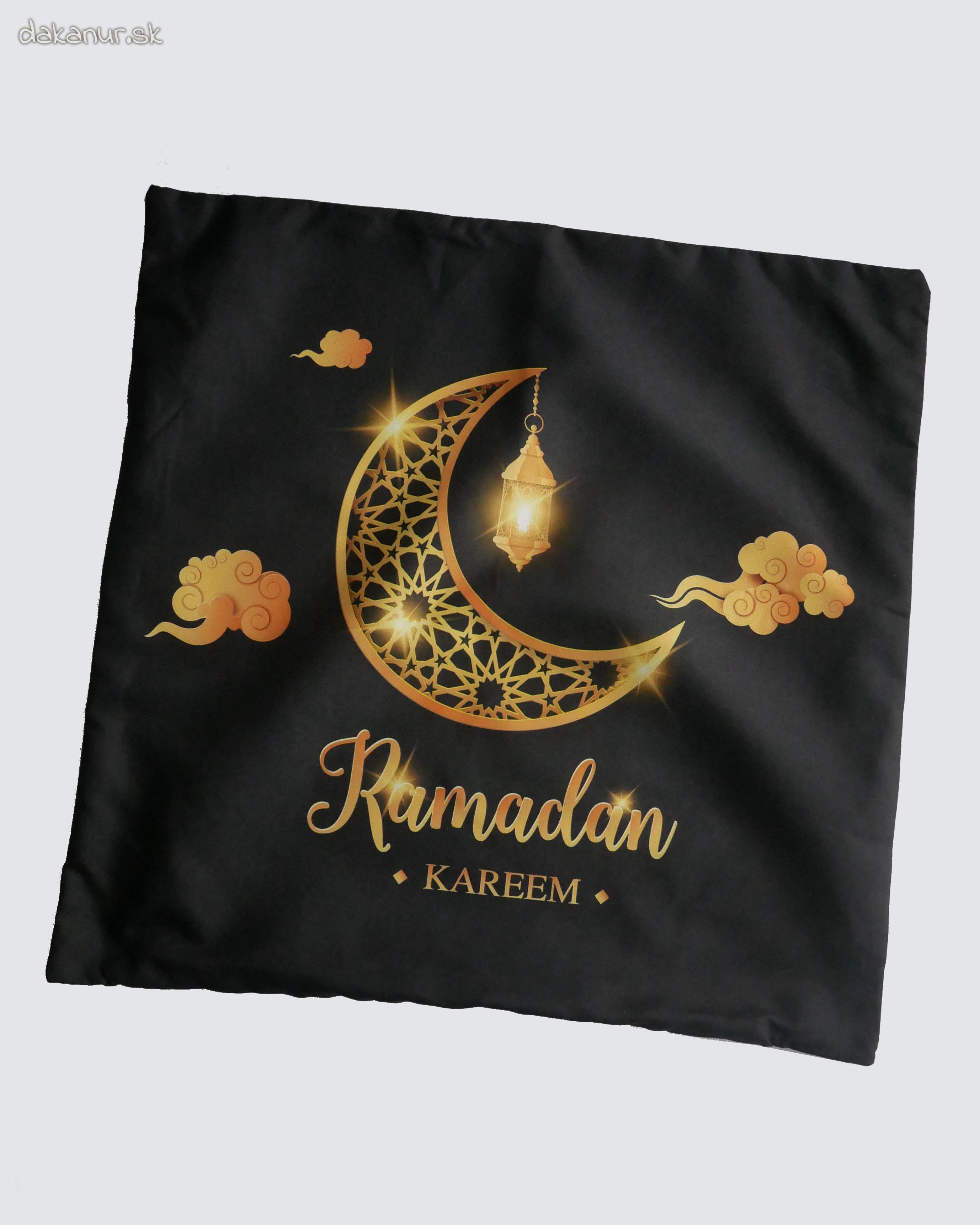 Obliečka čierna polmesiac ramadan