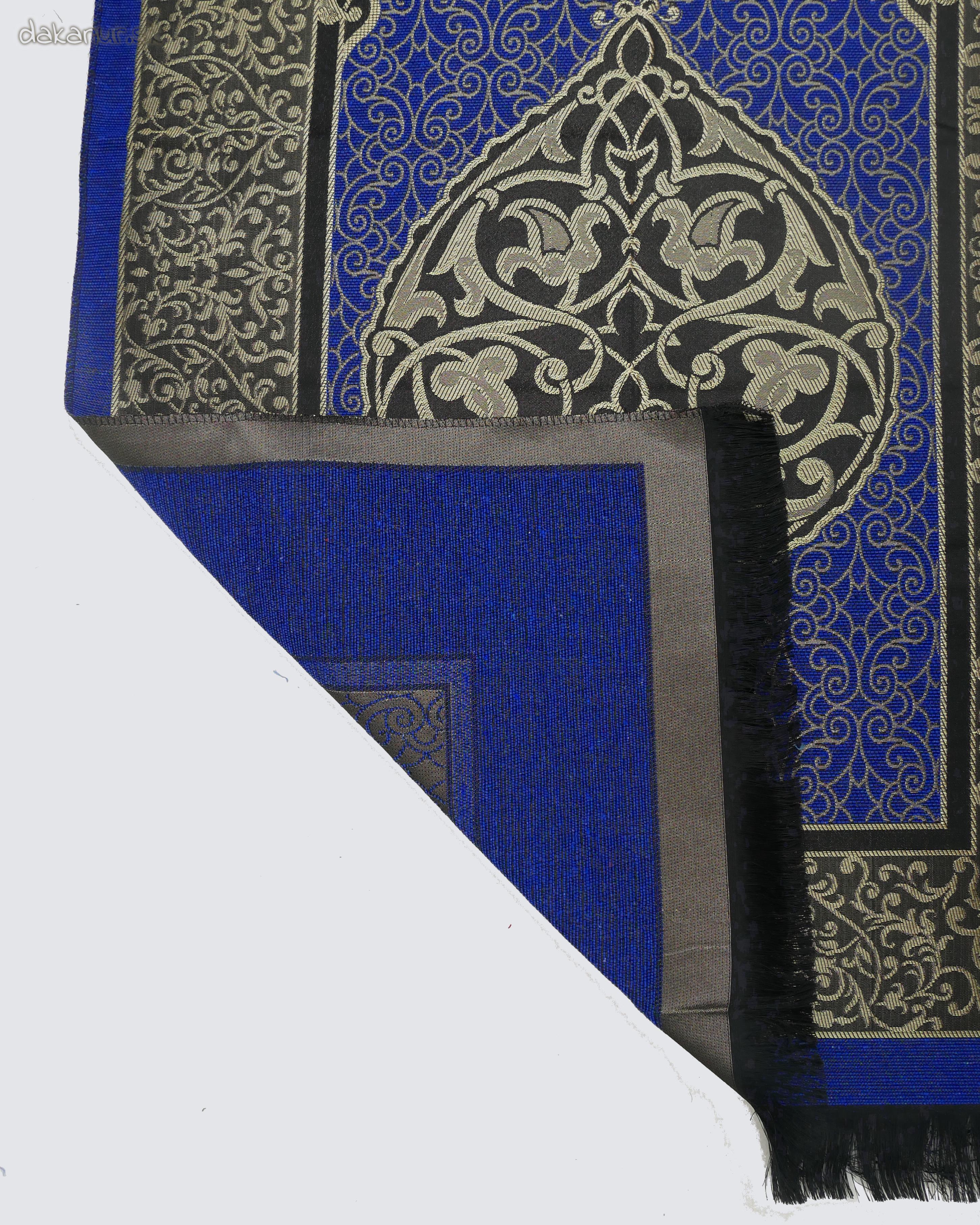 Islamský modlitebný koberec modrý