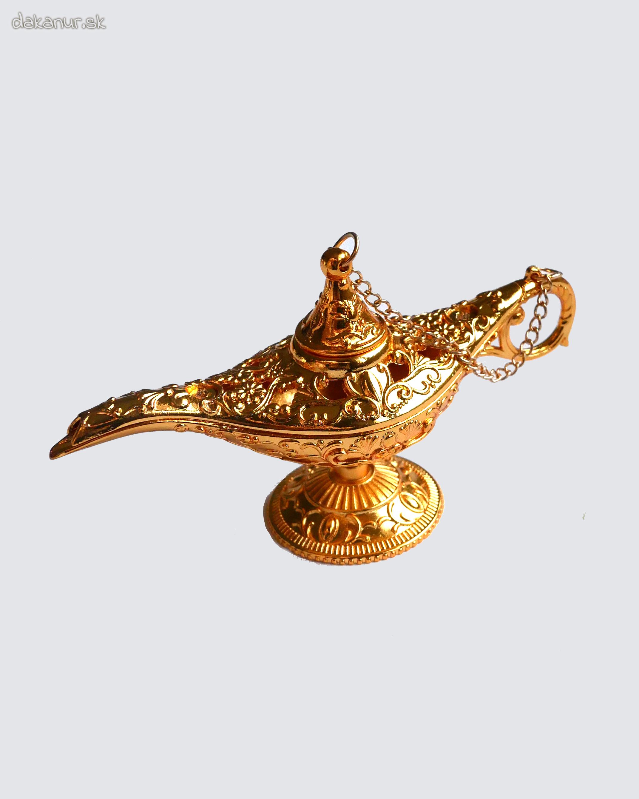 Maličká orientálna lampa zlatá, dekorácia