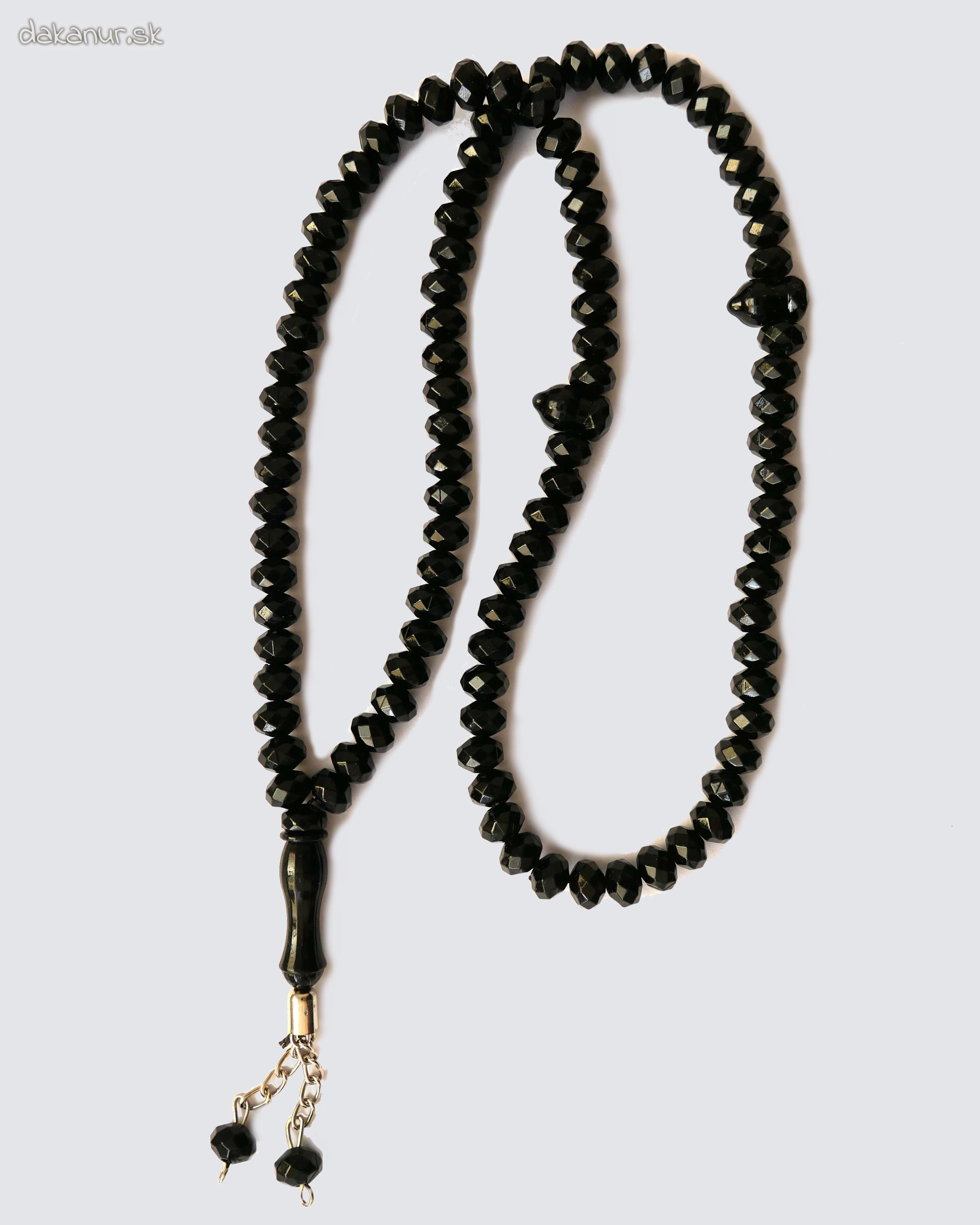 Čierny jednoduchý tasbih
