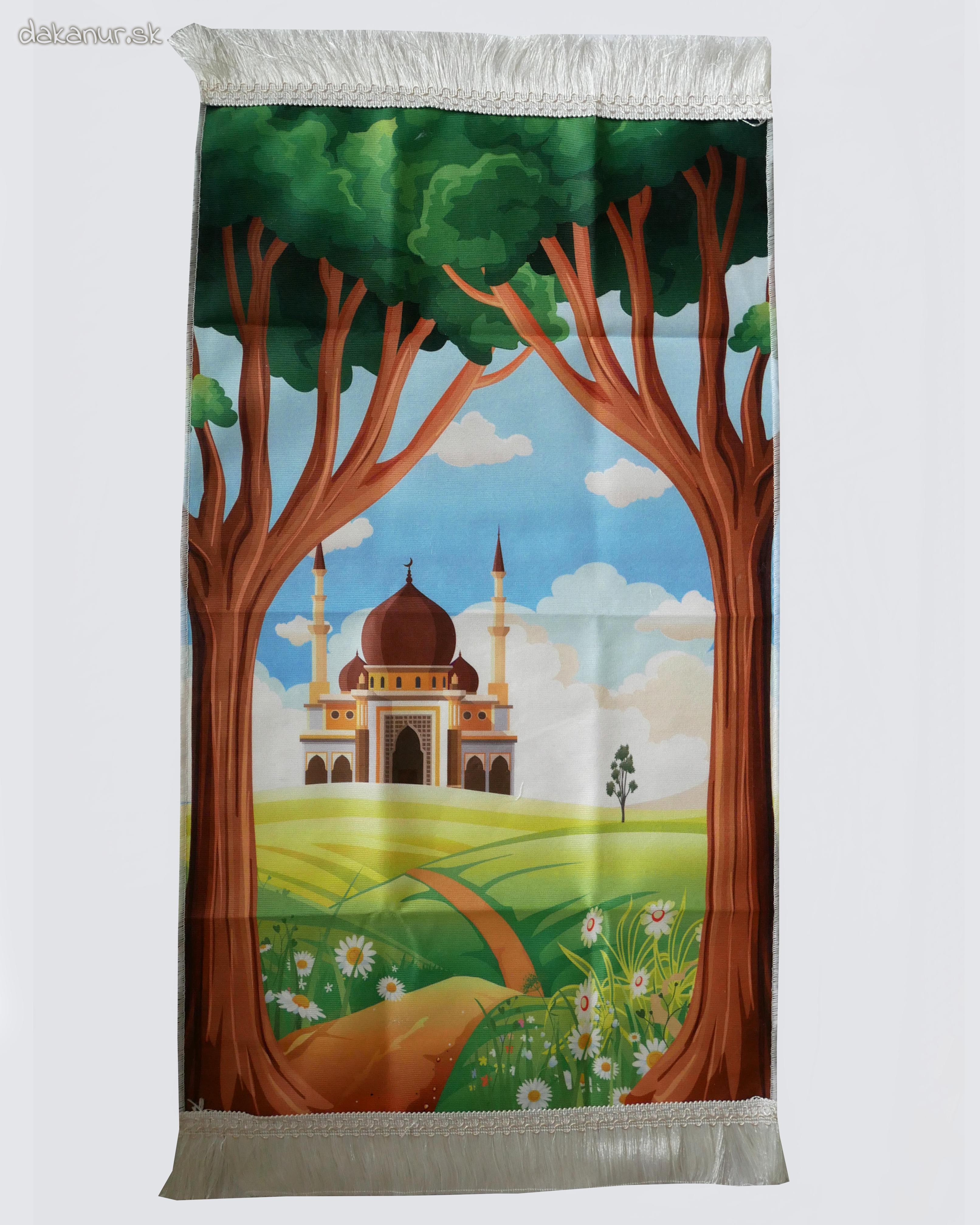 Detský pestrofarebný koberček mešita