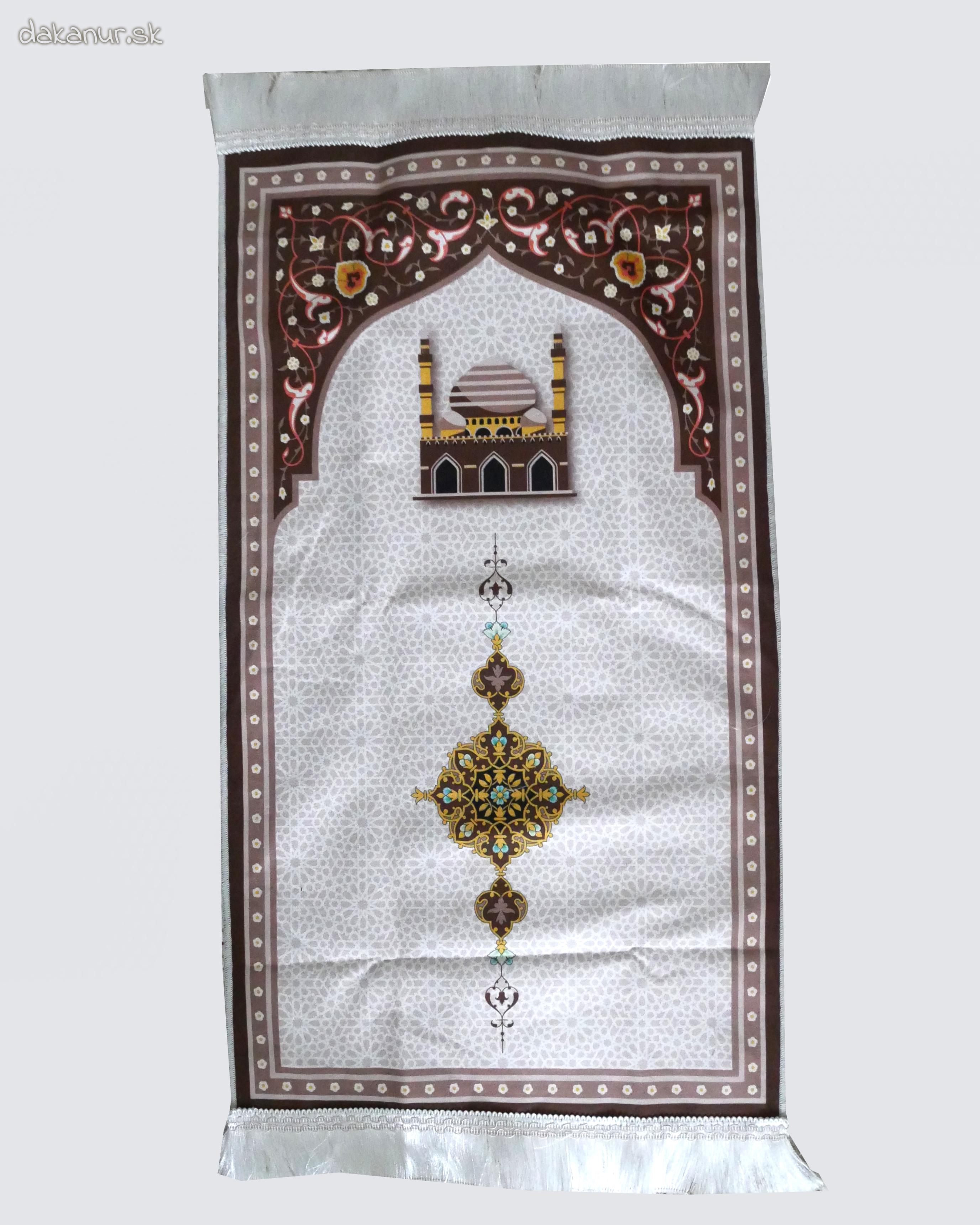 Detský modlitebný koberček hnedý, mešita