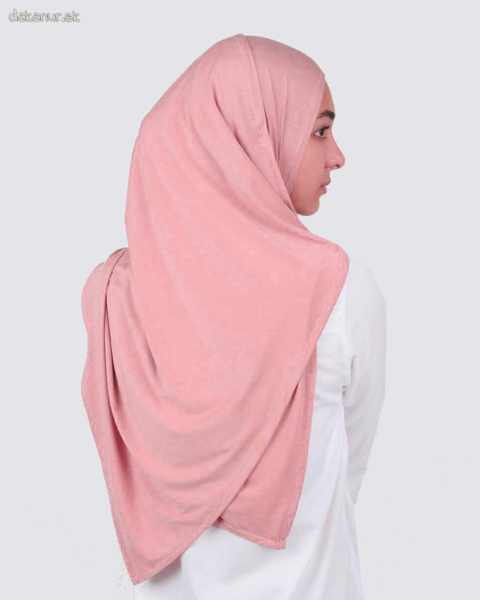 Hijáb simple wear svetloružový