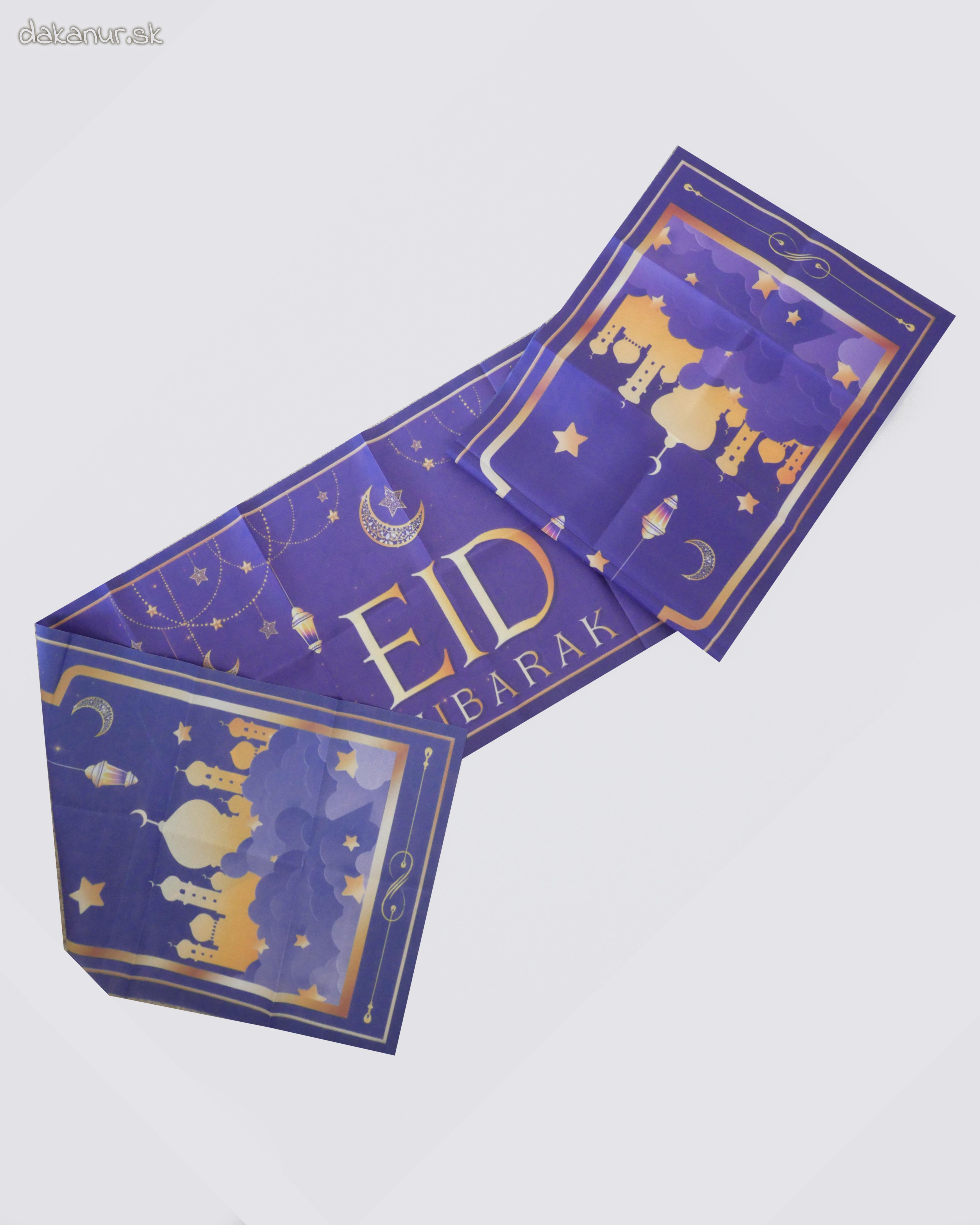 Ramadánový behúň na stôl - fialový