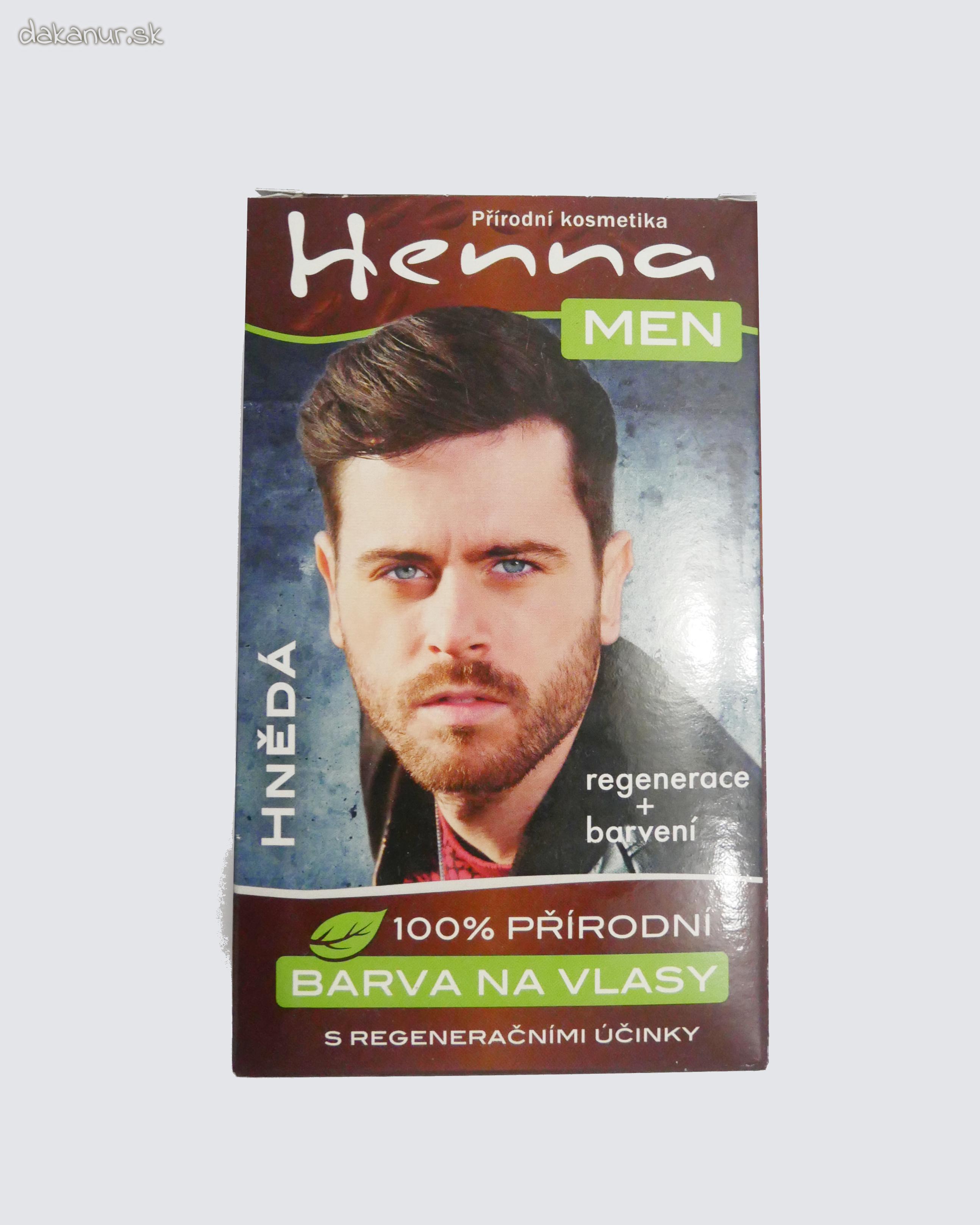 Henna Men farba na vlasy pre mužov hnedá 33g