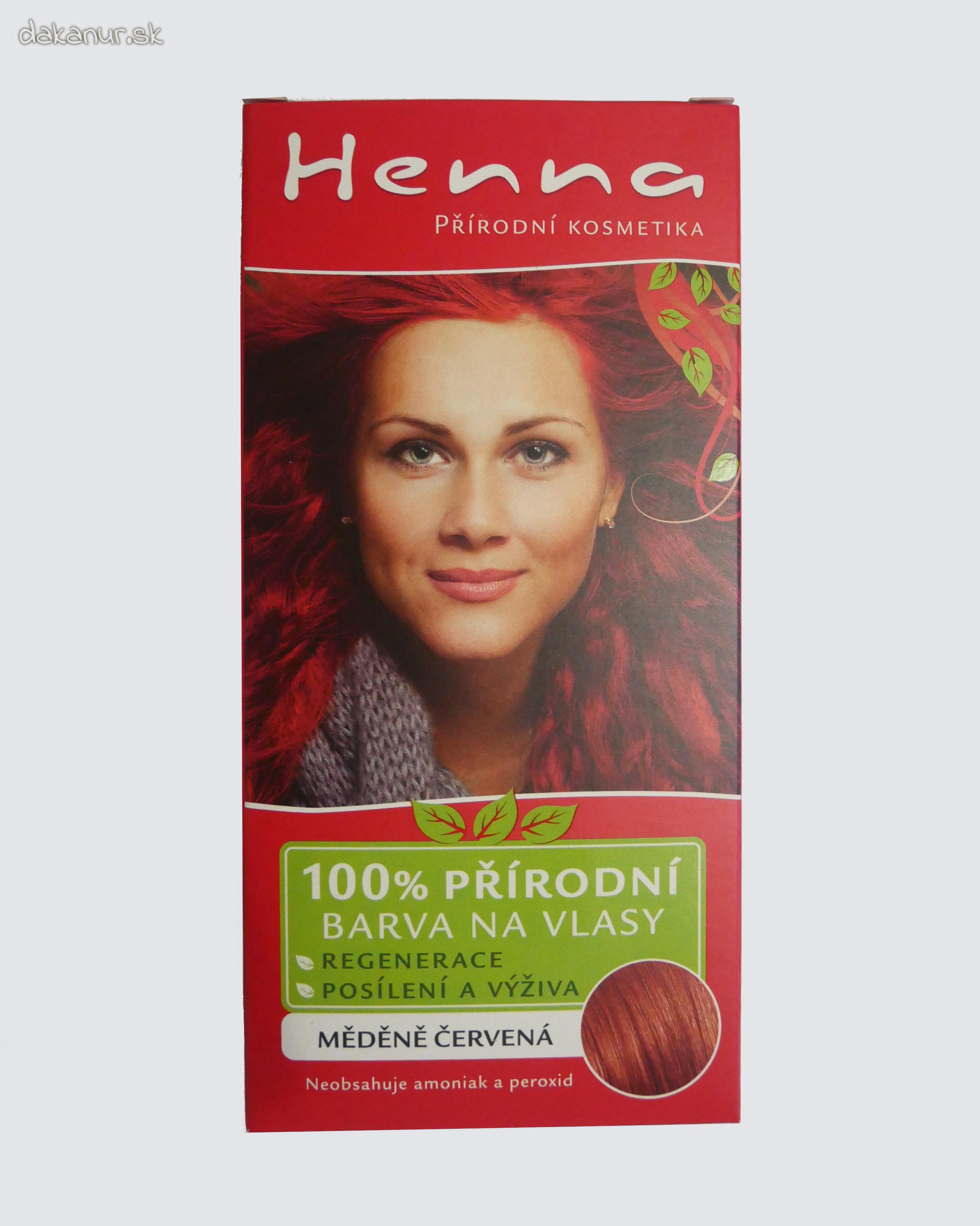 Henna Prírodná farba na vlasy Medená prášková 33g