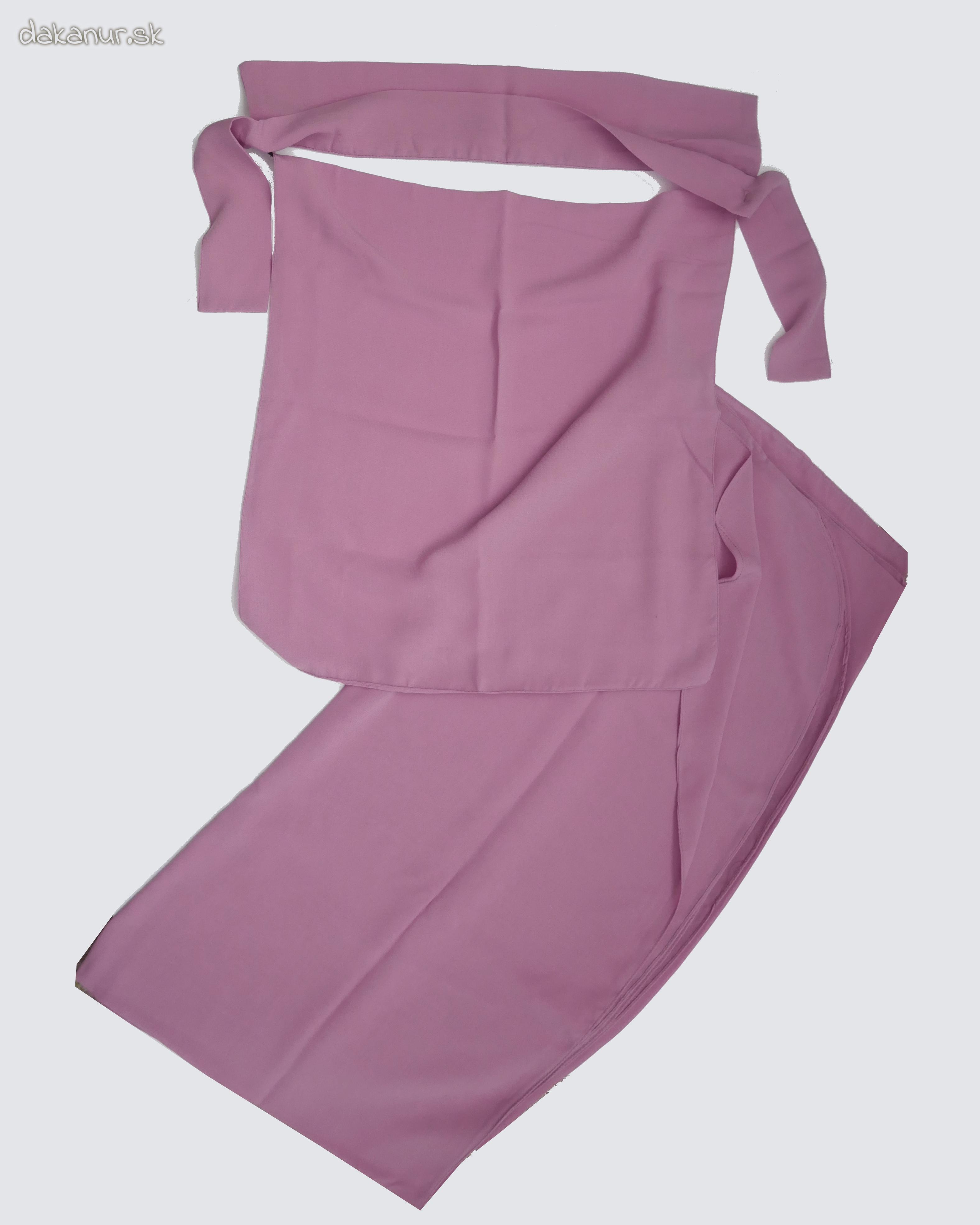 Šifónový fialový nikáb