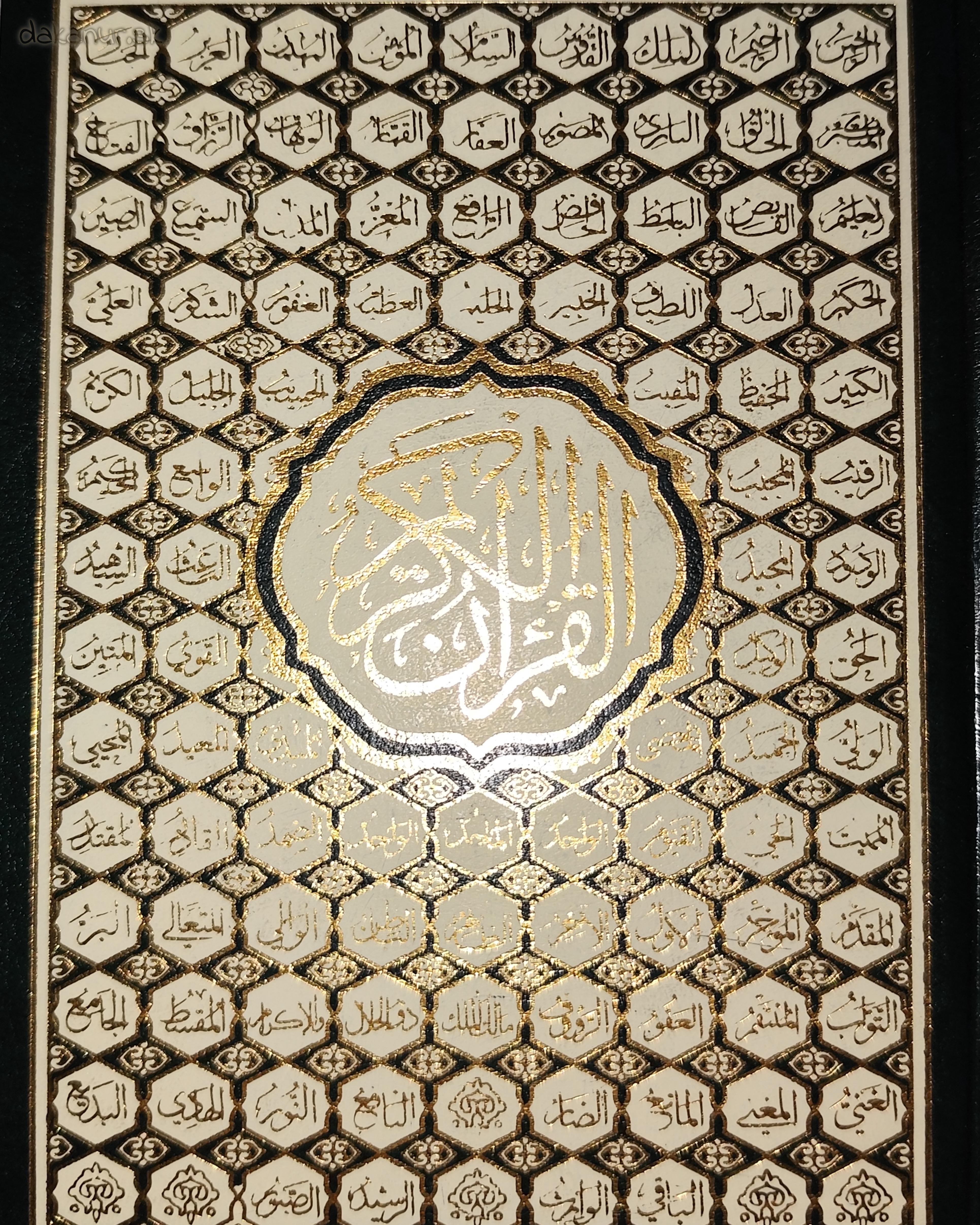 Zelený arabský Korán 20x14cm