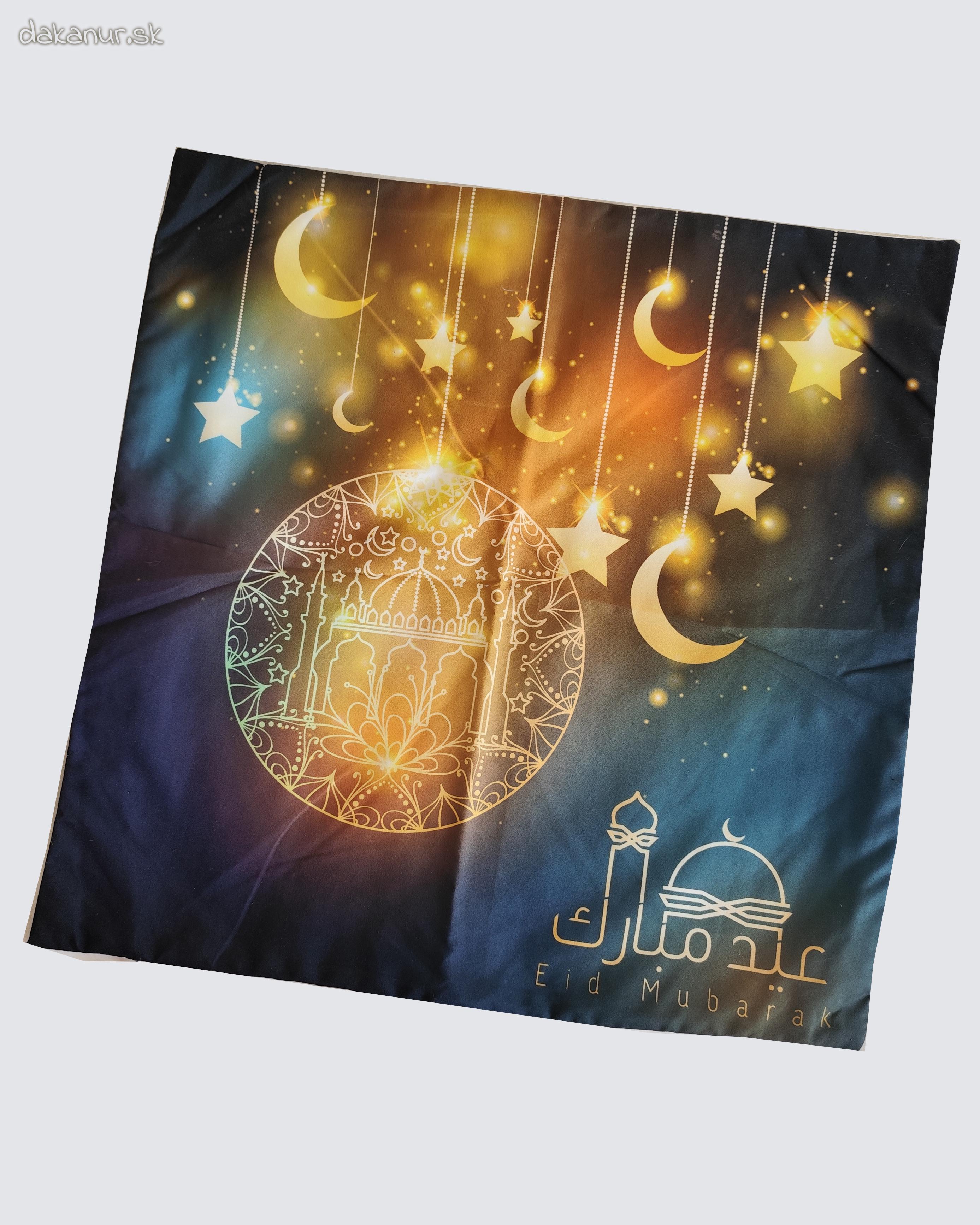 Obliečka zelená mešita Eid mubarak