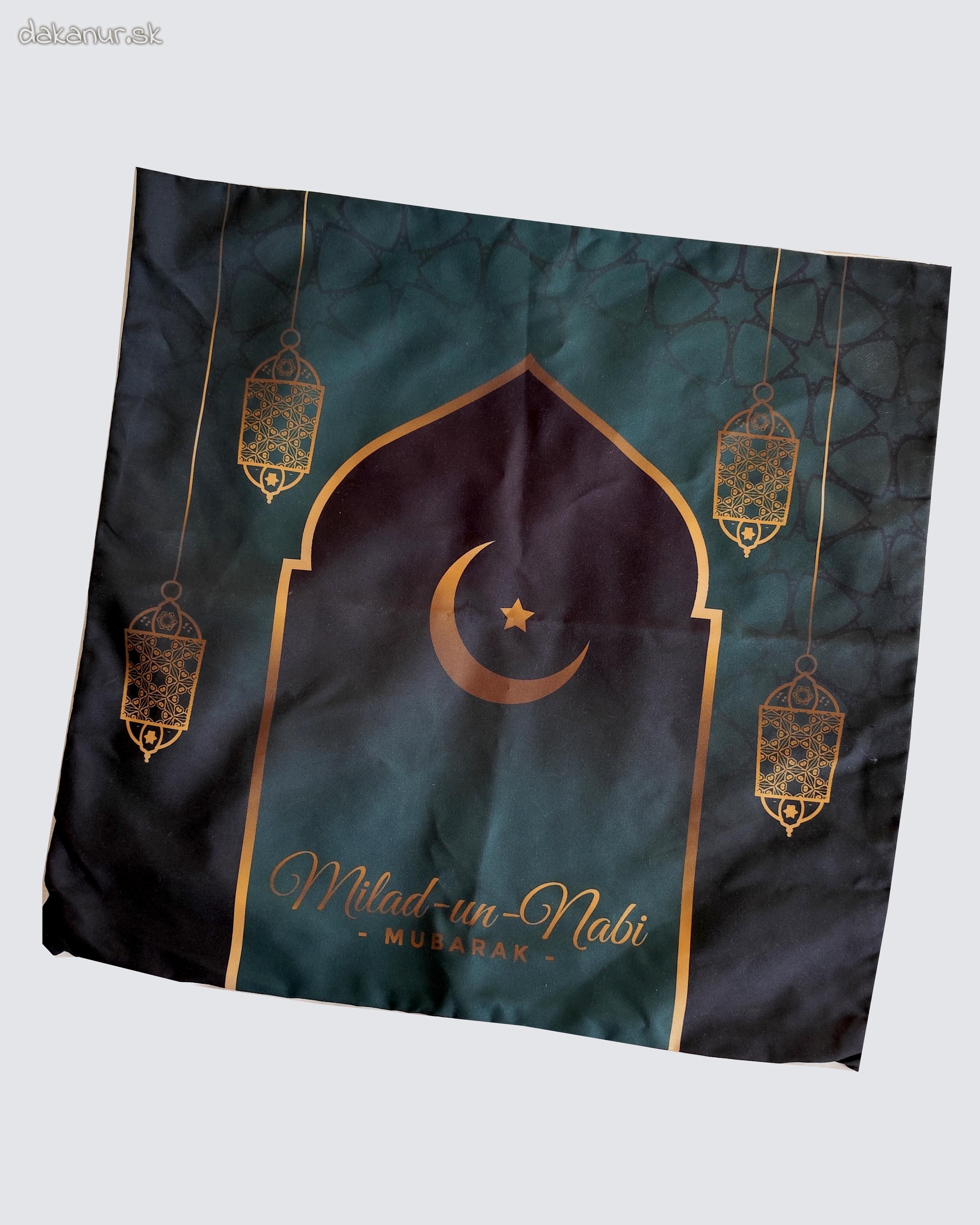 Obliečka Milad un Nabi zeleno čierna