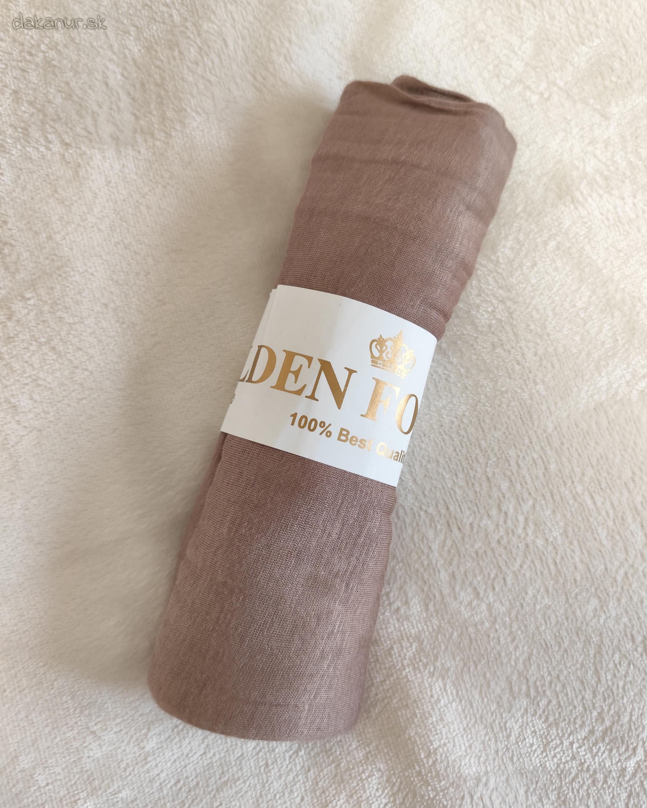 Elastická hidžábová šatka hnedá