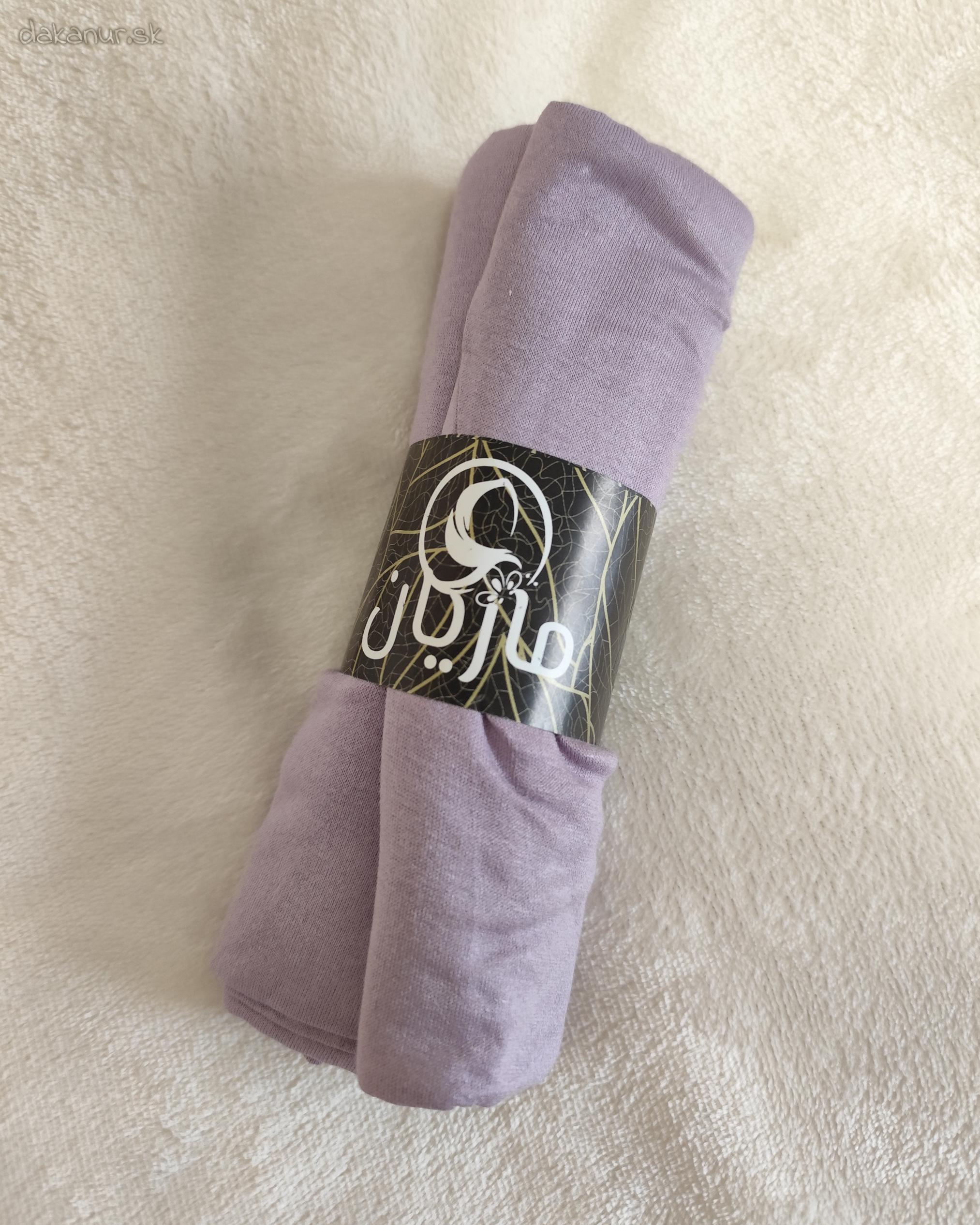 Elastická hidžábová šatka starofialová