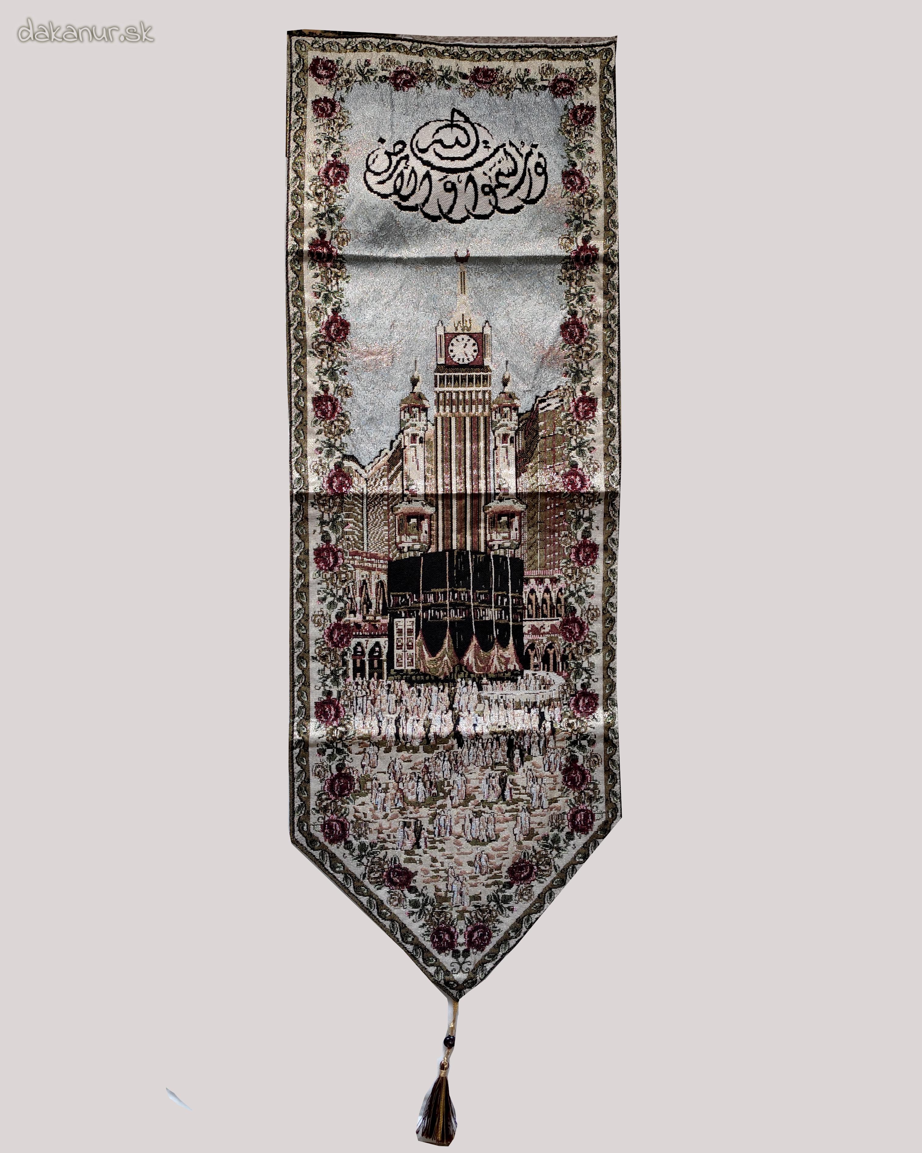 Gobelín, islamská kaligrafia - Kába, Mekka