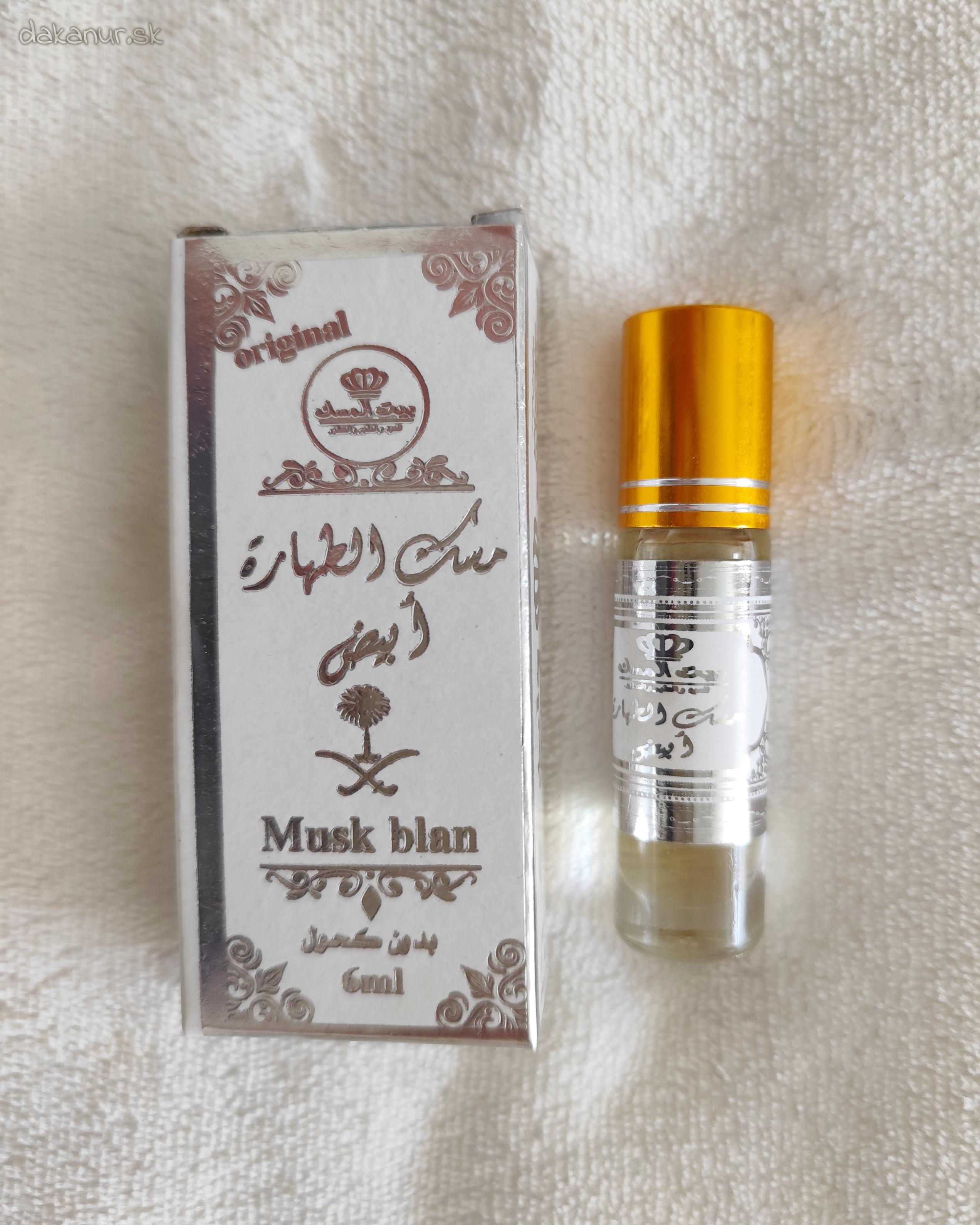 Musk blan, halal parfém 6ml gulôčkový